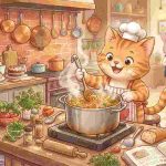 Kucing Oyen Jadi Chef
