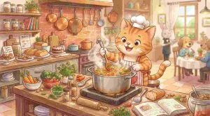 Kucing Oyen Jadi Chef